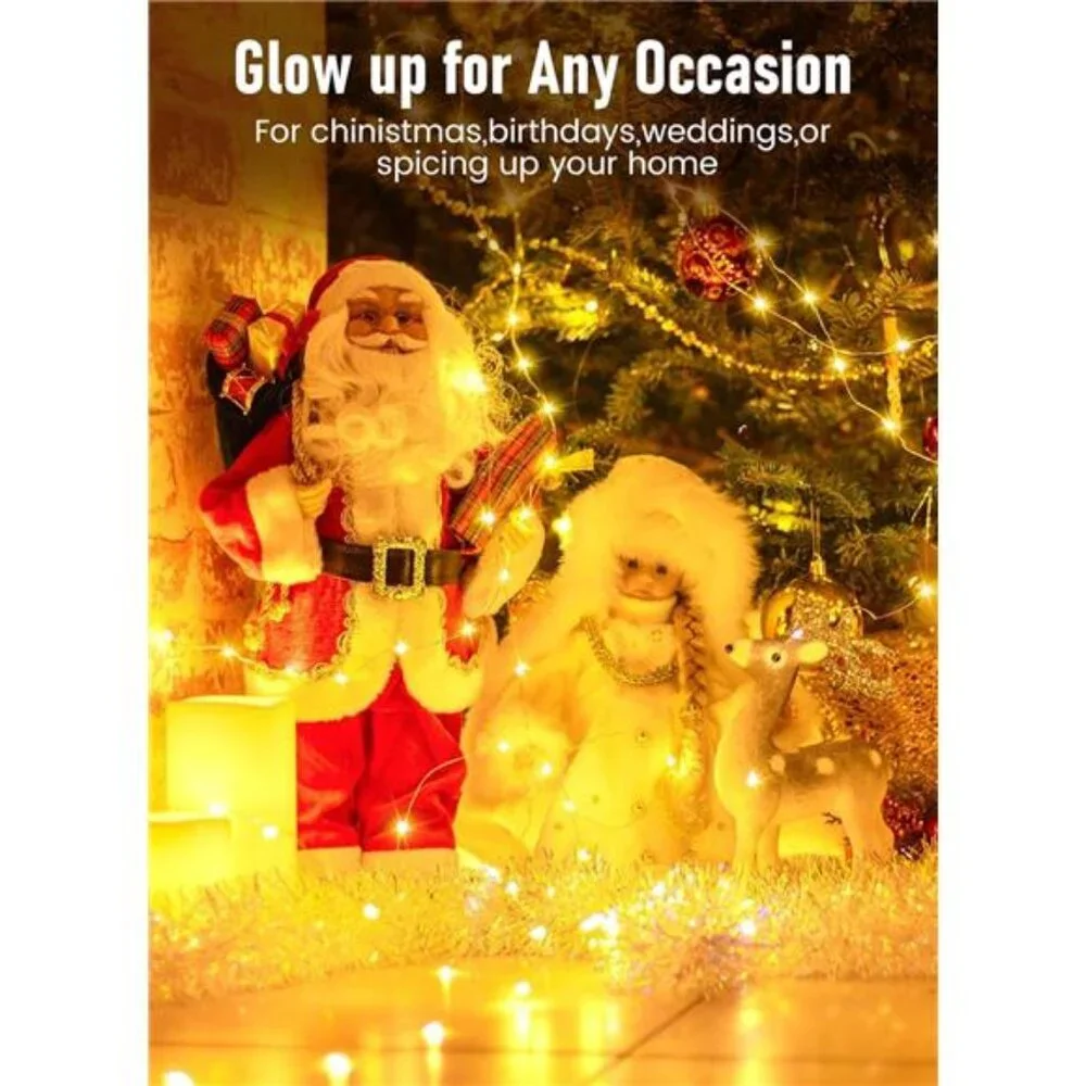 Twinkle Fairy Lights 33 Ft 100 Led Usb Plug In String Lights Remote Timer Indoor
